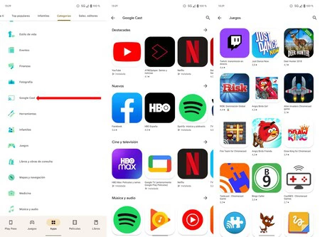 Google Chromecast アプリ