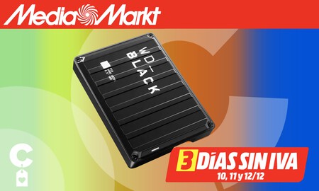 Este disco duro para consolas cuesta mucho menos en los Días Sin IVA de MediaMarkt: WD Black P10 Game Drive de 5 TB por 90,90 euros