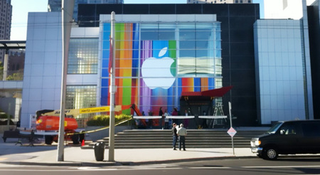 Primeras imágenes desde el Yerba Buena Center, el lugar donde se presentará el iPhone 5