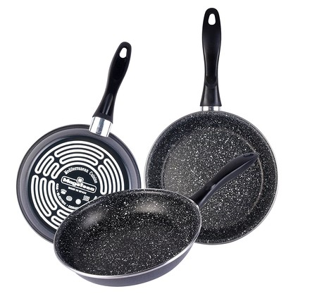 Oferta flash en el set de tres sartenes Magefesa K2 Gransasso: hasta medianoche costará 19,65 euros en Amazon