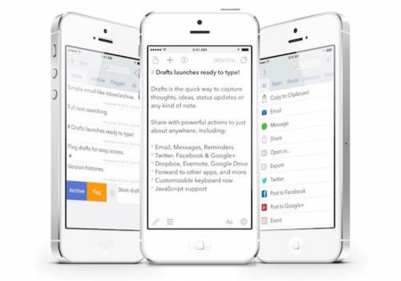 La cacería de aplicaciones que hacen "mal uso de los widgets" continúa, Drafts en la mira