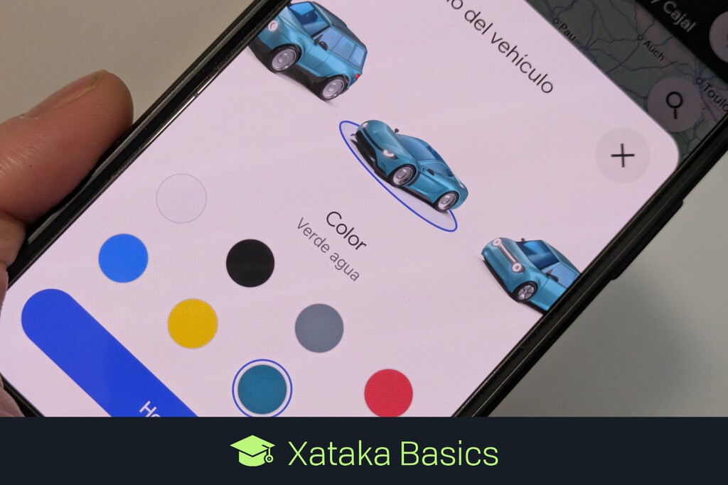 Cómo cambiar el icono de posición en Google Maps, eligiendo entre varios coches y colores 