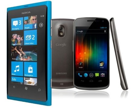 Galaxy Nexus le da 24 horas de ventaja a Nokia Lumia 800 en Reino Unido