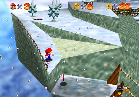 Super Mario 64: cómo conseguir la estrella Frosty Slide for 8 Red Coins de Cool, Cool Mountain
