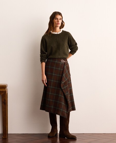 falda estampado tweed