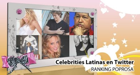Celebrities latinas en Twitter: Ranking de Poprosa