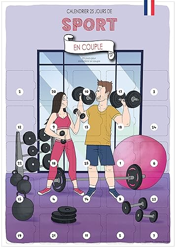 Calendario de adviento deportivo en pareja mixta Calendario Evento