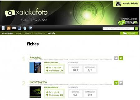 Nuevo índice de fichas de producto en Xataka Foto