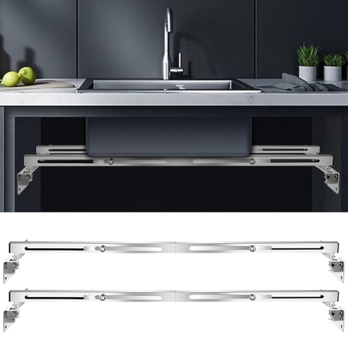 2 Piezas Soportes Para Fregadero Bajo Montaje(71-100 cm)
