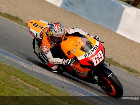 Nicky Hayden empieza con el mejor crono en los IRTA de Jerez