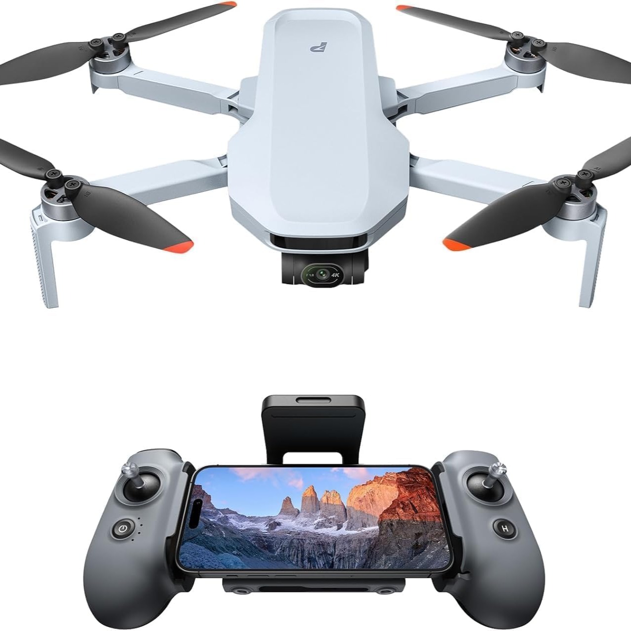 Potensic ATOM 2 Dron con Cámara para Adultos, Video 4K/Foto 8K, <249g, Gimbal 3 Ejes, Transmisión 10KM, Seguimiento AI, Grabación Vertical, AI Noche Shot, QuickShots, 32 Min de Vuelo Kit estándar