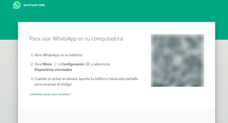 Whatsapp Web Inicio