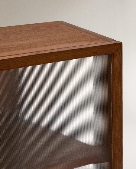 APARADOR MADERA FRESNO PUERTAS VIDRIO