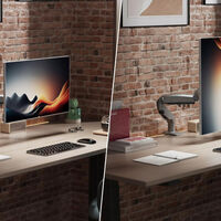 No tires ese monitor pequeño de hace 5 años. Ponlo en vertical con este brazo y tendrás la configuración perfecta para leer correos 