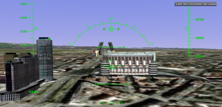 Google Earth y su simulador de vuelo en Madrid