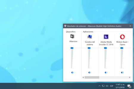 Microsoft busca nueva ubicación para el control de volumen futuras versiones de Windows 10: en el menú Configuración