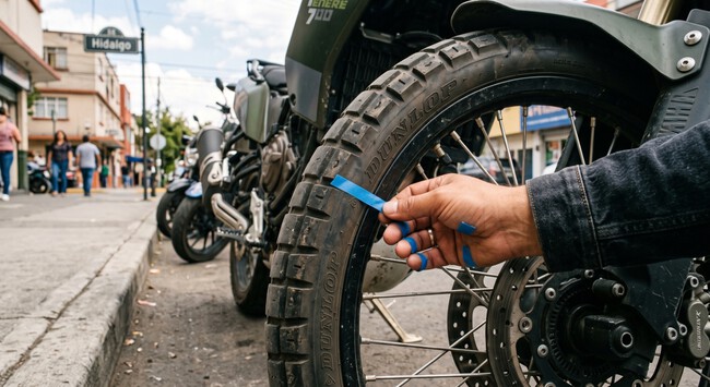 Cinta Llanta Motos Seguridad Mexico Cdmx