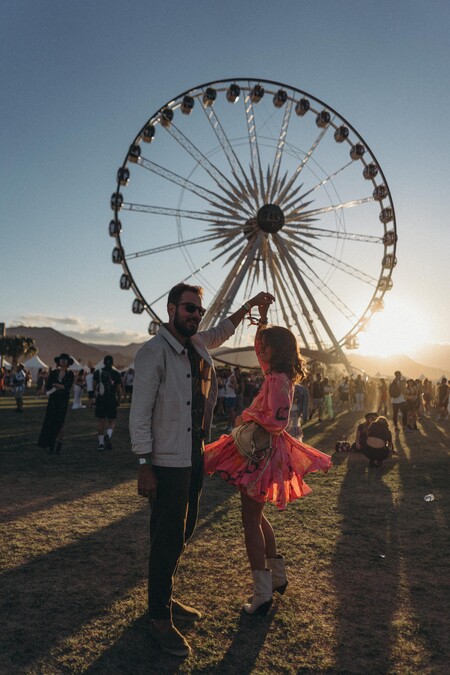 Collage Vintage Coachella 2019 Festival Look Cowboy Boots Elyse Walker Rhode Dress Pink Dress Backpack Outfit 48 2240x3360