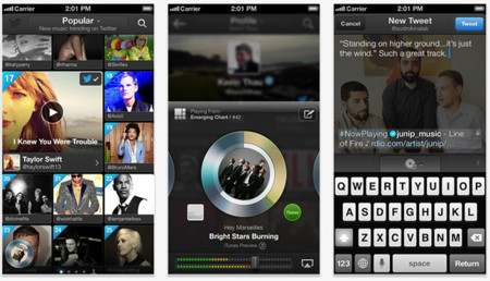 Twitter #Music ya está disponible, pero sólo para iOS y determinados países