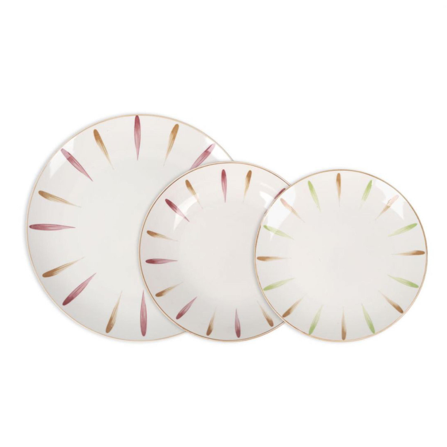 Vajilla de Porcelana de 12 Piezas ALFARES SANTA CLARA Hadley