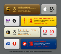 Delivery Status, un widget para trackearlos a todos