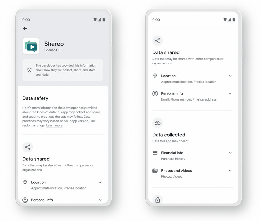 Google Play Store estrena la sección 'Seguridad de los datos': así ...