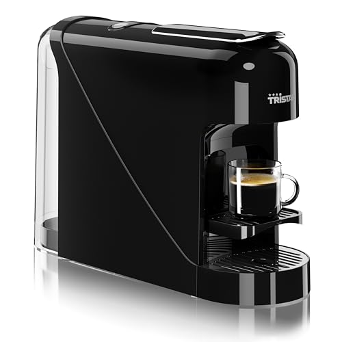 Tristar Title Cafetera de Cápsulas, Depósito de 0,8 l, 1400 W, Compatible con Cápsulas Nespresso, Bandeja Recogegotas Extraíble, Apagado Automático, CM-2302