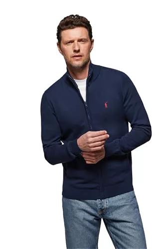 Polo Club Jersey Cardigan de Hombre 100% Algodón