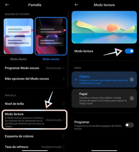 Miui 14 Modo Lectura