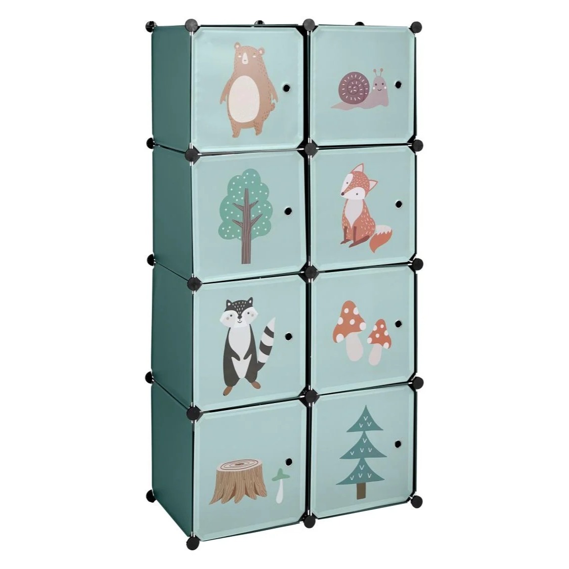 Estantería modular infantil, 74 x 36 x 144 cm