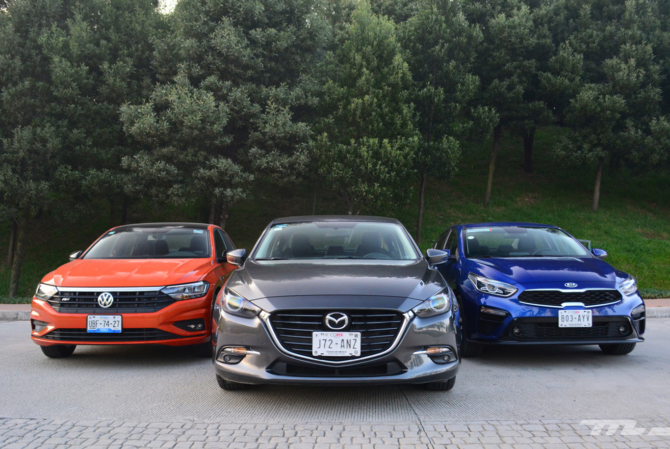Comparativa: Mazda 3 2018 vs. KIA Forte vs. Volkswagen Jetta