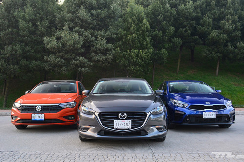 Comparativa: Mazda 3 2018 vs. KIA Forte vs. Volkswagen Jetta