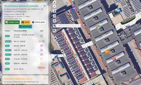 Antena de Movistar con soporte para conectividad mmWave