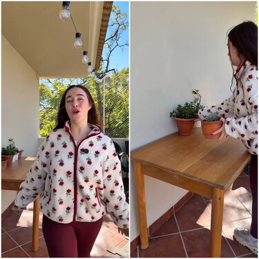 Así ha quedado la transformación de una mesa vieja de terraza solo con azulejos, el resultado es impresionante 