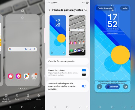 Efecto desenfoque del fondo de pantalla en One UI 7