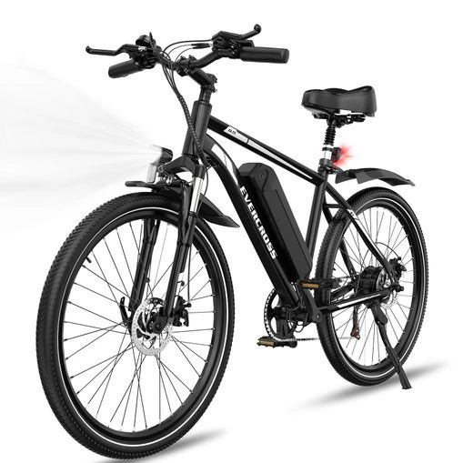 Bicicleta Eléctrica Evercross Tech Ek15 De 27,5" - Batería Extraíble De 36 V Y 13 Ah, Motor De 250 W, 7 Velocidades, Frenos De Disco Dobles, Para Adultos - Negro

