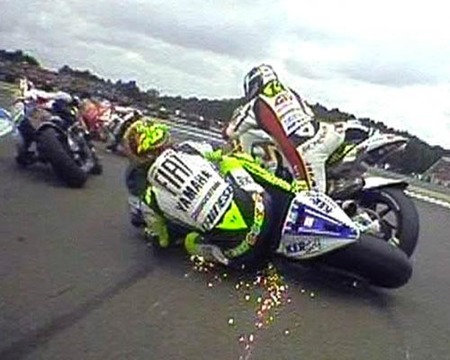 Caida rossi Assen 2008