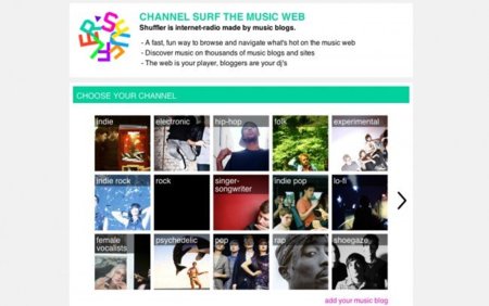 Shuffler.fm: una radio hecha por blogs de música