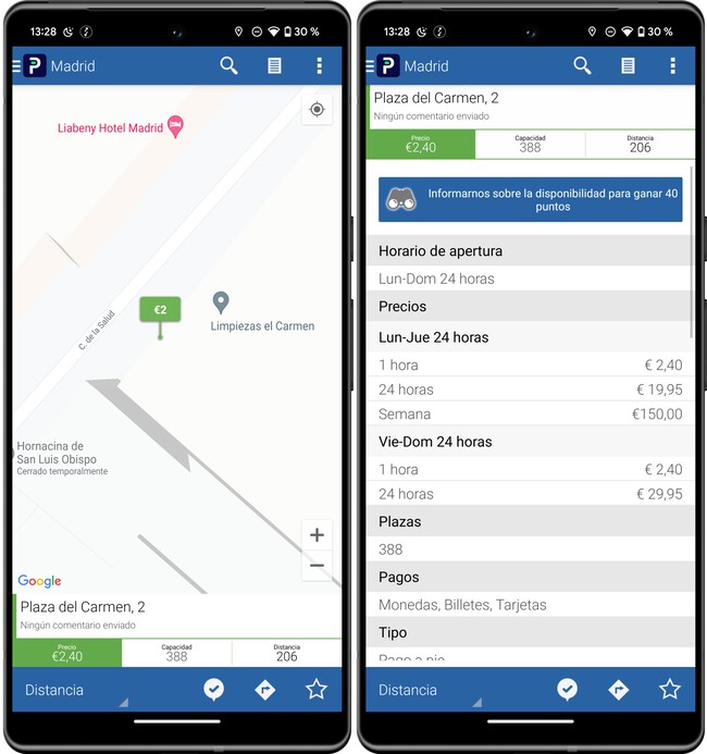 Llevo meses probando apps para encontrar aparcamiento. Sigo buscando