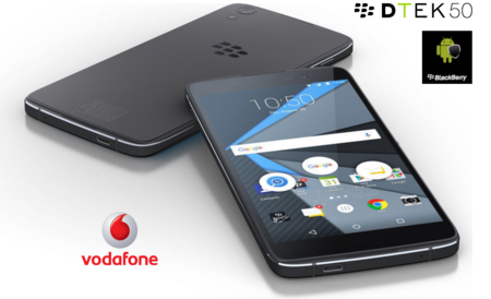 BlackBerry DTEK50 con Android y un extra de seguridad llega a Vodafone: precios con pago a plazos