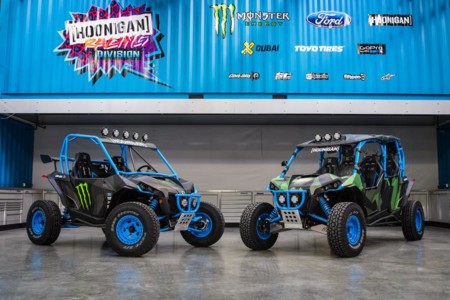 Los dos nuevos juguetes de Ken Block son estos dos Can-Am Maverick Turbo
