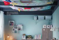 Una buena idea: decorar con telas el techo de la habitación infantil