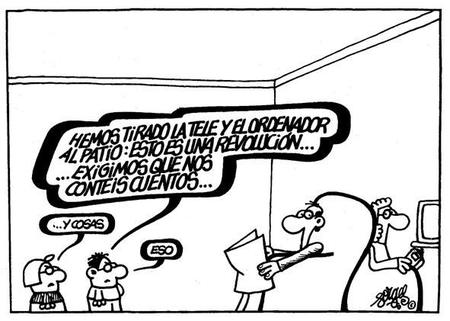 Los niños quieren que les contemos cuentos