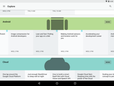Google I/O 2016 ya tiene lista su aplicación oficial para Android