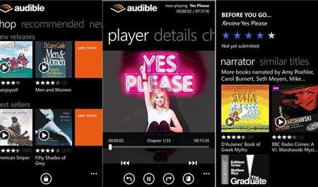 La nueva aplicación de Audible para Windows Phone ya está disponible en fase Beta