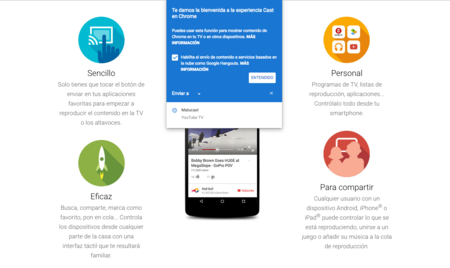 Esto es todo lo que puedes hacer ahora que Google Cast ha sido integrado en Chrome