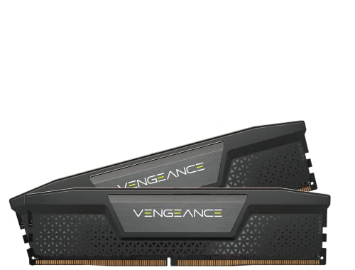 CORSAIR Vengeance DDR5 RAM 32GB (2x16GB) up to 6000MHz CL36 Intel XMP 3.0 Desktop Computer Memory – Black (CMK32GX5M2B6000C36)