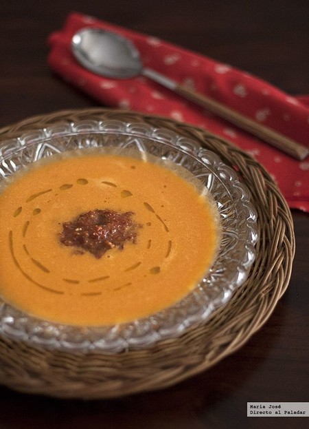 Crema de tomate con pesto rojo. Receta de Gordon Ramsay