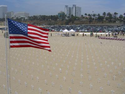 Cementerio en la playa de Santa Mónica