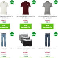 Compra múltiple en Zavvi: 4 prendas por 46 euros a elegir entre vaqueros, camisetas, bañadores o sudaderas